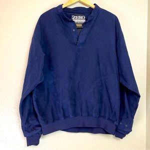ZERO Jacket Golf Outerwear Snaps on Cuff and Neckline Size L